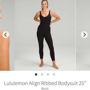 Lululemon align ribbed bodysuit 25”